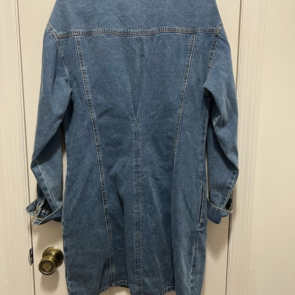 FITTED DENIM UTILITY DRESS Size L - Picture 12 of 14